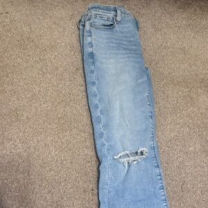 American Eagle Outfitters Light Blue Ripped Skinny Jeans
